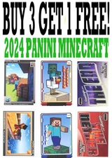 2024 Panini Minecraft Base (BUY 3 GET 1 FREE) You Pick /COMPLETE YOUR SET  1-221