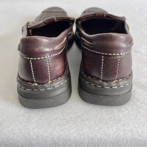 Born Womens Loafer Shoes Brown Leather Slip On Cap Toe Sz 6.5 37 - Picture 5 of 11