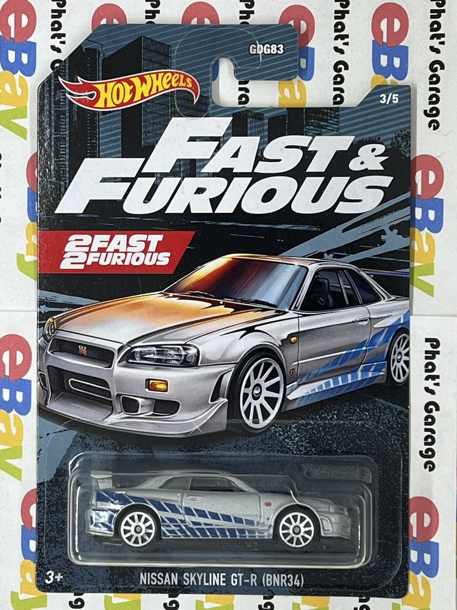 Hot Wheels 2 Fast 2 Furious Nissan Skyline GT-R BNR34 NO