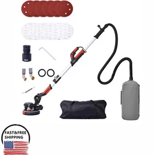 780W Electric Drywall Sander Variable Speed w/Vacuum Dust Collection& Sand paper