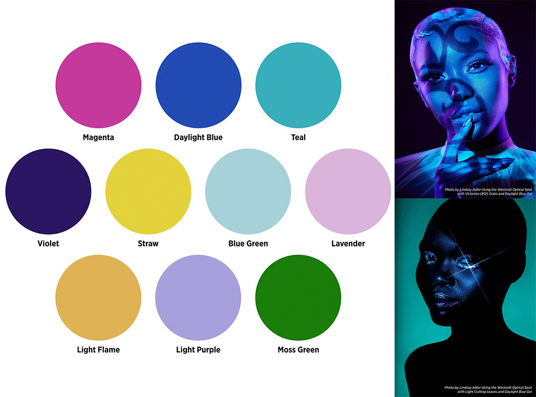 Westcott Creative Colour Gel Pack for Optical Spot by Lindsay Adler | 10-Pack