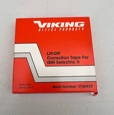 Vintage Viking IBM Selectric II Correction Tape 6 Tapes Per Box 1136433