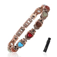 99.99 Pure Copper Magnetic Bracelet for Adult, Anti-Oxidation Scratch Resistant