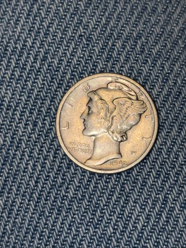 1942 Mercury Dime 90% Silver Xf