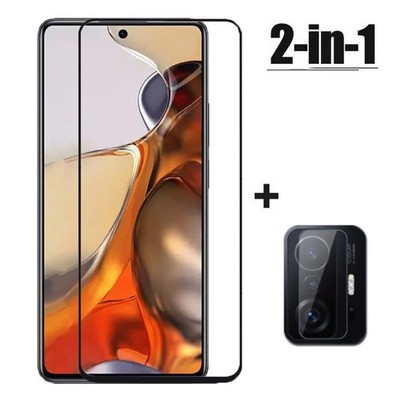 Für Xiaomi Mi 11T / 11T Pro Panzerfolie aus Echtglas Display + Kamera Schutzglas