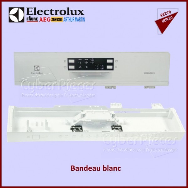 Bandeau blanc Electrolux 1561529031 pièce détachée façade bandeau de commande