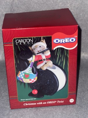 CARLTON CARDS ORNAMENT ~CHRISTMAS WITH AN OREO TWIST~ OREO COOKIES NIB