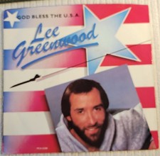 Lee Greenwood "God Bless The USA / This Old Bed"  VG+ / VG+