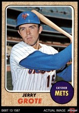 1968 Topps #582 Jerry Grote Mets 8.5 - NM/MT+