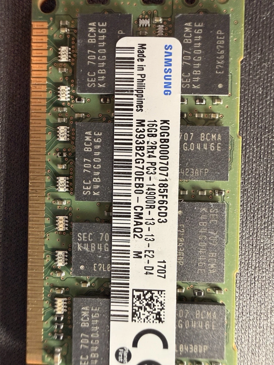 Samsung PC3-14900 (DDR3-1866) Bus Speed ECC Network Server Memory