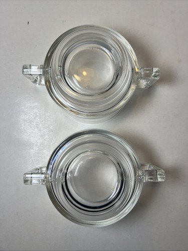 (2) JOE COLOMBO MCM Glas SUPPENSCHALEN mit Griffen - ITALIEN Vintage - Bild 4 von 8