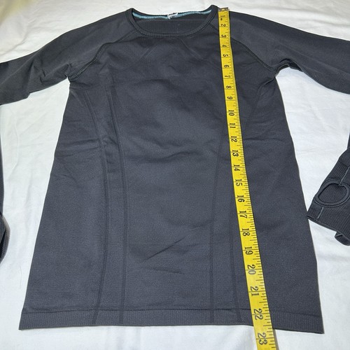 Ivivva by Lululemon Girls Swiftly Fly Tech Seamless Long Sleeve Shirt Approx 12 - Picture 2 of 7