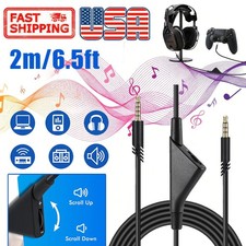 2M Replacement Audio Cable Cord Volume Control for Astro A10 A40 Gaming Headset