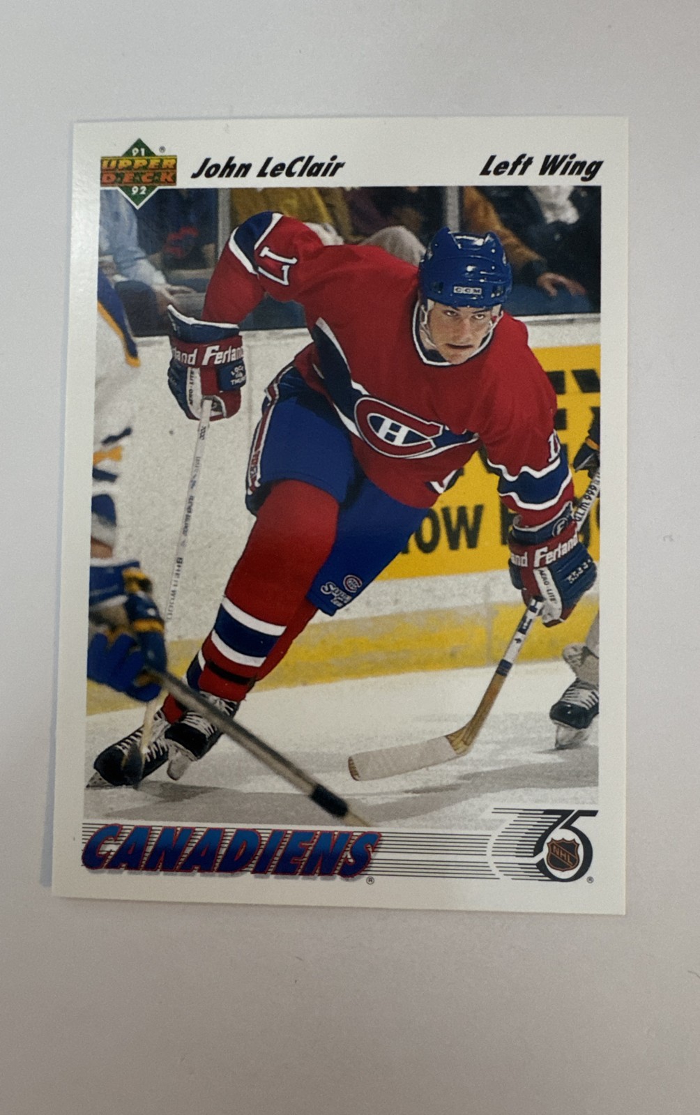 1991-92 Upper Deck - John LeClair #345 (RC)