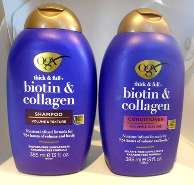 Ogx Thick Full Biotin Collagen Shampoo And Conditioner 13 Fl Oz Pack Of 2