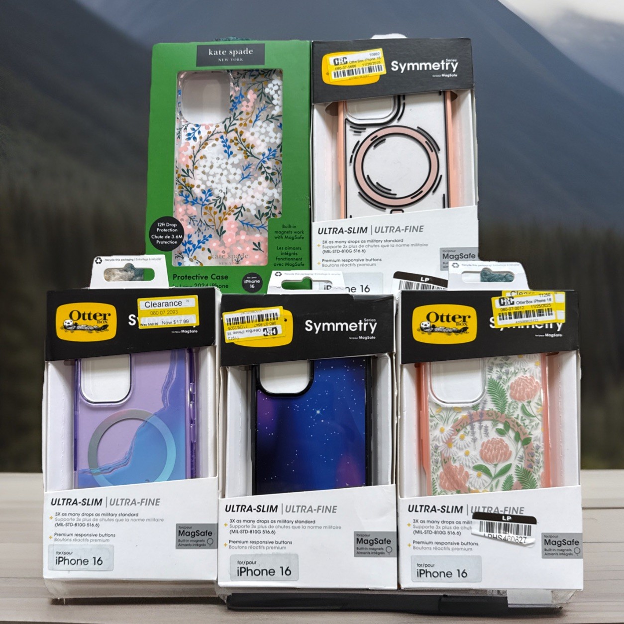 Lot of 5 NEW iPhone 16 Plus Phone Cases OtterBox Sonix Kate Spade MagSafe