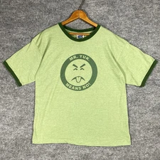 VINTAGE 90s Mr. Yuk Means No! T Shirt Men Size Large Poison Control Sticker USA