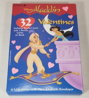 Vintage CLEO Disney Aladdin Valentines, 1990's