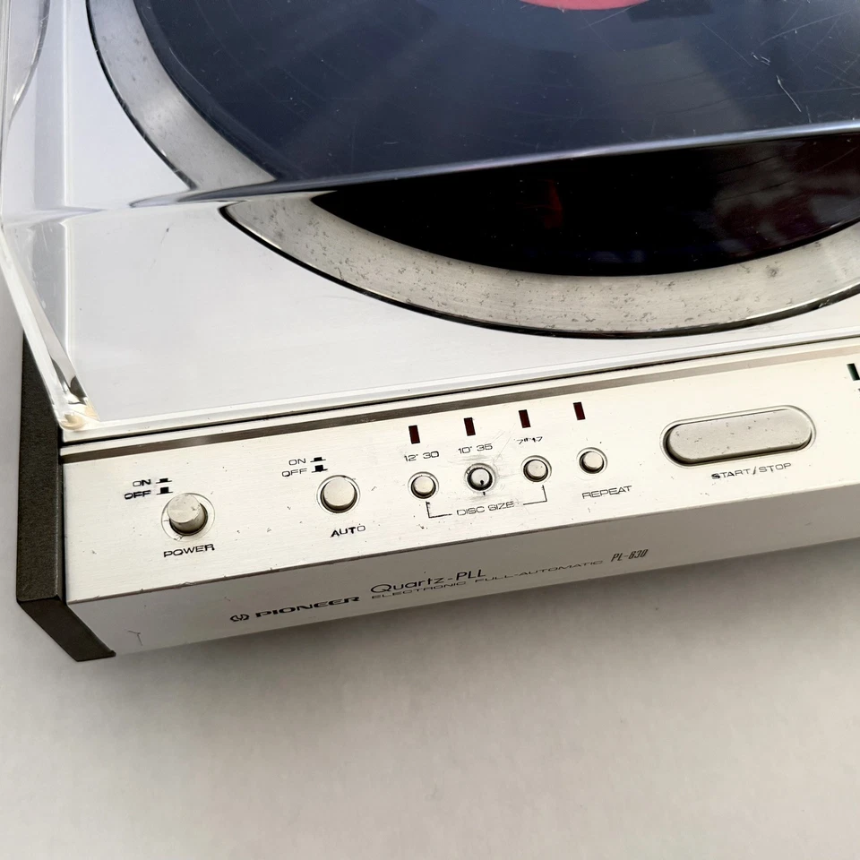 Tocadiscos Pioneer PL-630 totalmente automático de accionamiento directo, carro de recolección/lápiz óptico DLE Foto 4 de 4