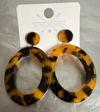 Statement-Ohrhänger…Handmade in Hamburg...Resin…Farbe Schildpatt