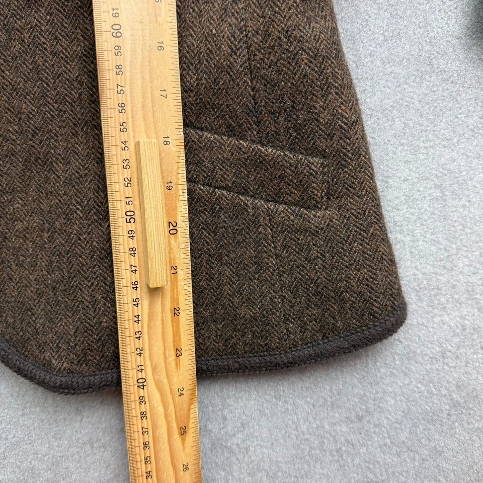 JOULES Tweed Jacket UK 16 Brown Hacking Blazer Herringbone HARBER Country Wool - Image 4 of 4