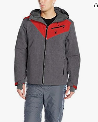 Spyder Fanatic Jacket and Snow Pants - Men's Large. Red & Grey