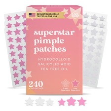 Livaclean 240 Star Pimple Patches for Face - Clear Pink Off White