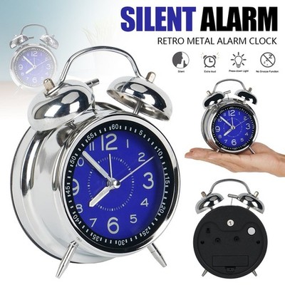 Doppelglockenwecker Lauter Alarm, Wecker Analog mit großes Zifferblatt von 4Zoll
