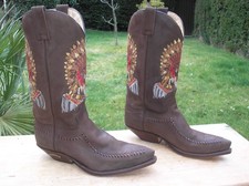 SENDRA Cowboystiefel, Westernstiefel, Gr. 43, Braunes Leder !!!