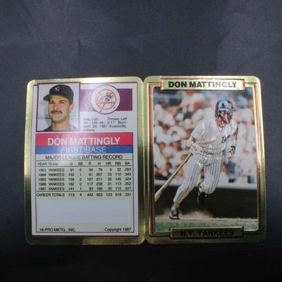 1988 Action Packed Don Mattingly Pre Issue Test Panel DX360