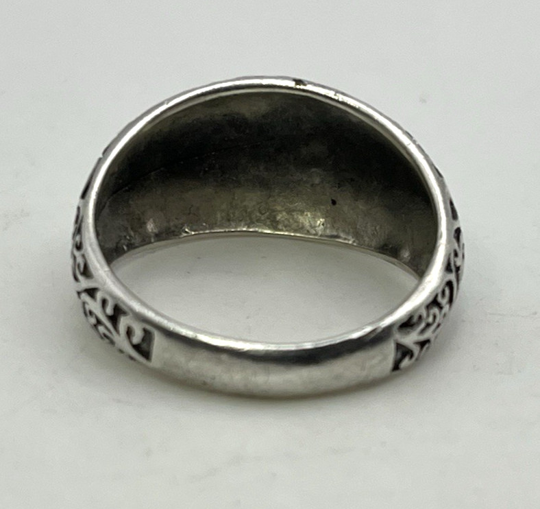 UPSCALE SCROLL size 9.5 Dome RING solid sterling … - image 6