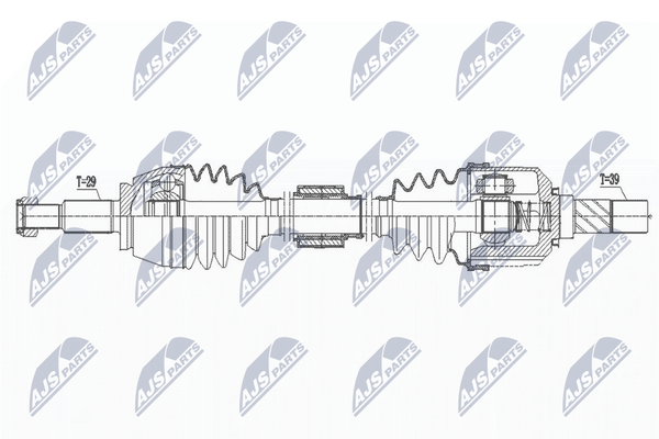 NTY Antriebswelle NPW-RE-170 FüR Renault-image