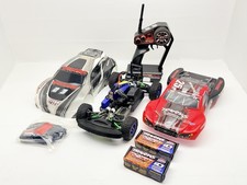 Traxxas 1/16 Rally VXL RTR TQi Aggiornato + Pacchetto 2 Batterie Caricabatterie Corpo Extra
