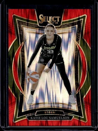 2025 Panini WNBA Select Katie Lou Samuelson Concourse Red Flash Prizm #/349