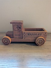 Vintage 1989 Logomobile Wansley Wooden Toy Truck Made in USA Promo Toystalgia