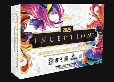 2025 TOPPS INCEPTION MLB BASEBALL HOBBY BOX (1 AUTO/7 Cards) New Presale QTY