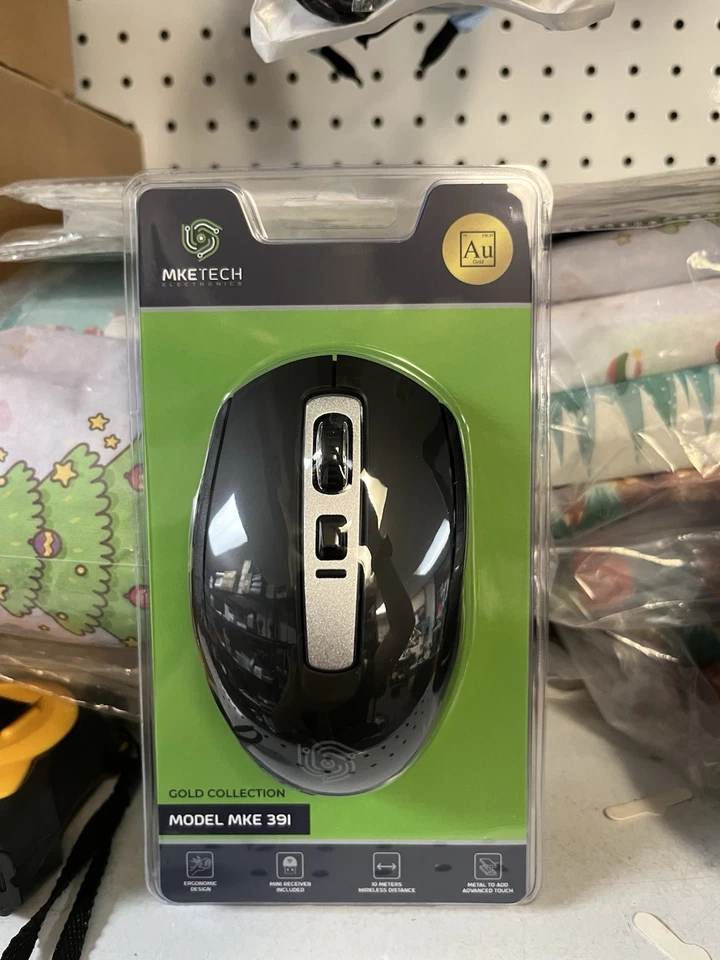 MKE391 Wireless Optical Mouse, Gold Edition, Adjustable DPI, Silent, 10m Range - Image 2 of 4