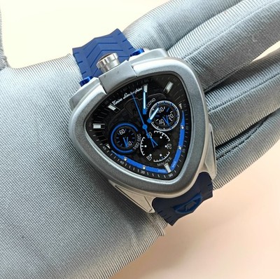 Amazing Tonino Lamborghini Chronograph Black Dial Refurbished Men's Wrist Watch