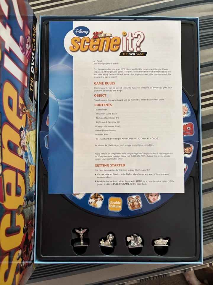 Disney Scene It? 2nd Edition DVD Board Game, Adult & Kids Questions **COMPLETE** - Image 3 of 4