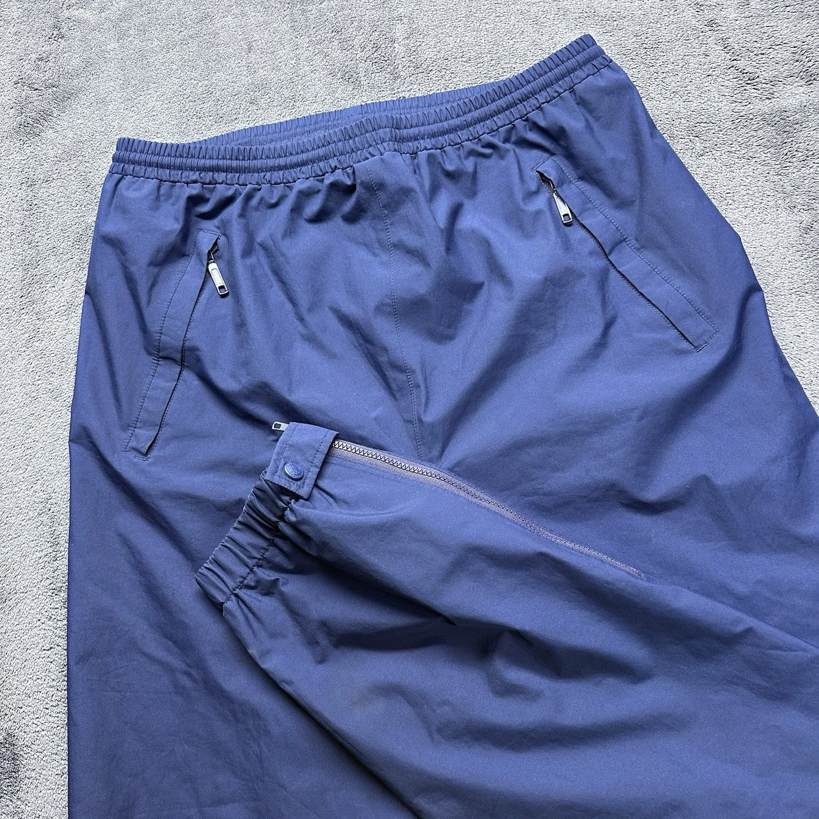 Eddie Bauer EBTEK Pants Mens Medium Goretex Blue Windbreaker Golf Hiking Active
