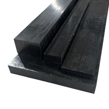 3/4" x 3/4" x 14", Acetal POM Plastic Bar, Sheet, Plate, Black