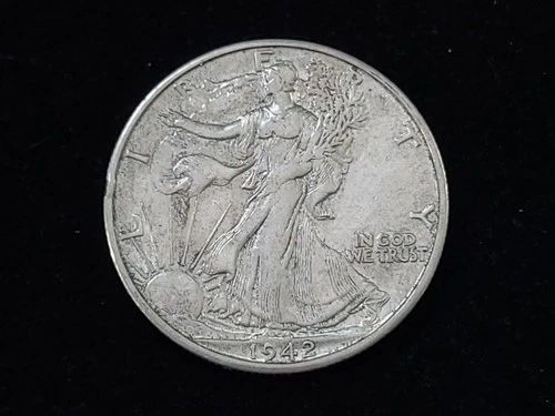 1942-S Walking Liberty Silver Half Dollar Extremely Fine + NICE!