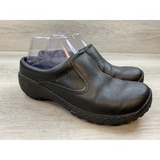 Merrell Women's Encore Slip On Clogs Black Leather 7 Comfort Casual Shoes