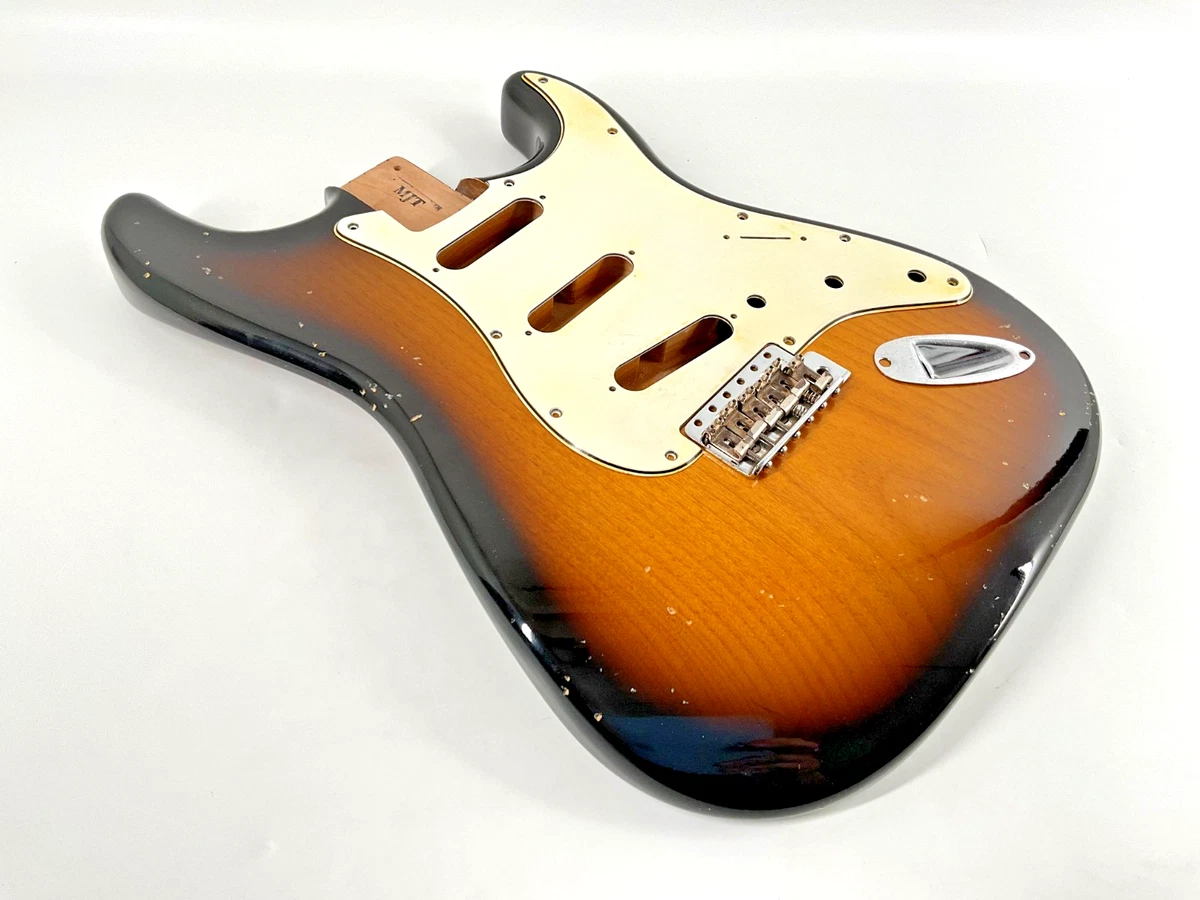 MJT OfficialCustom Vintage Aged Nitro Guitar Body Mark Jenny VTS 1p Alder 2-Tone