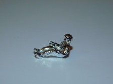 TOMY ZOIDS 1980's ORIGINAL MINIATURE SILVER PILOT DRIVER SEATED FIGURE VINTAGE