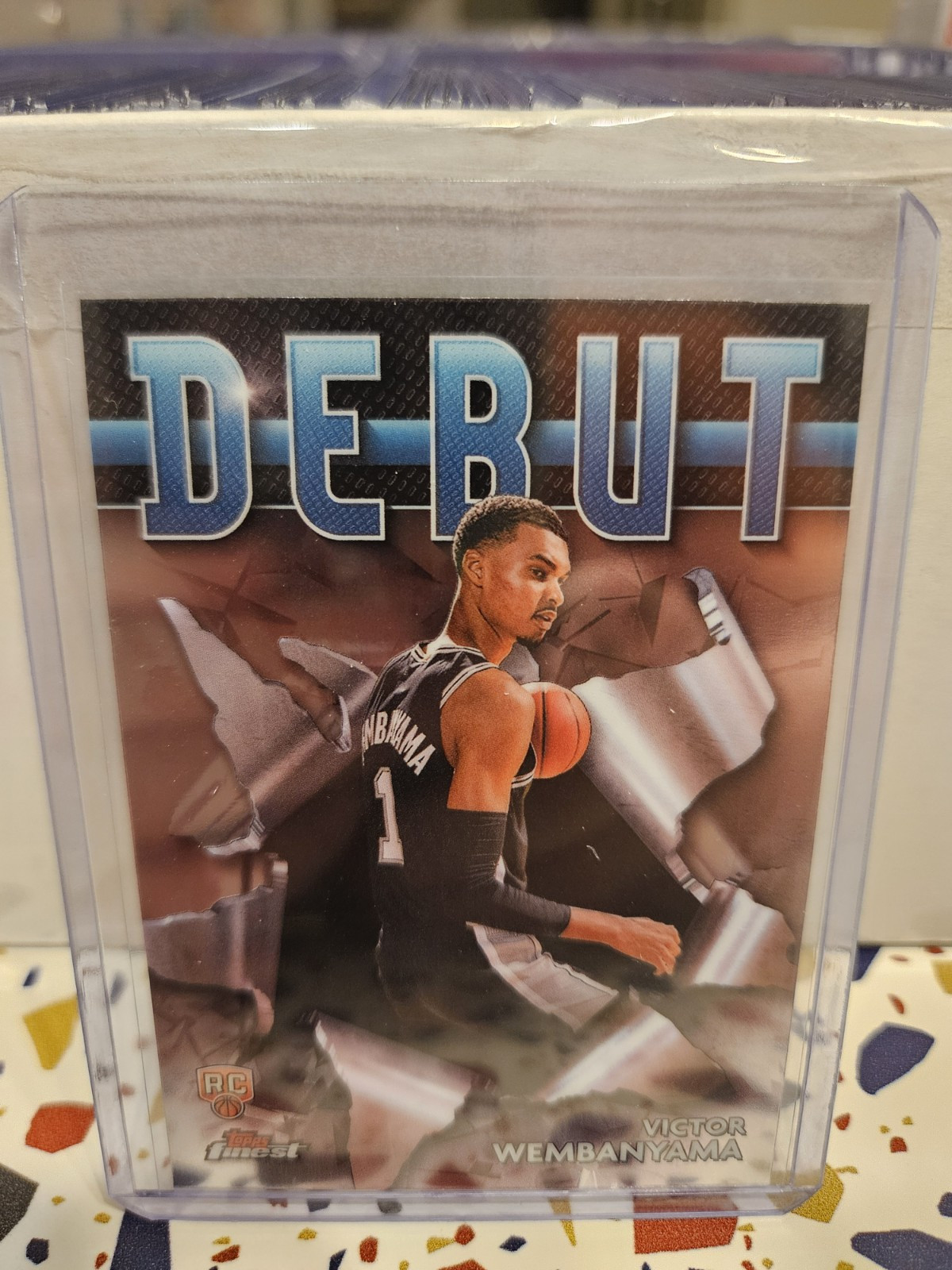 2023-24 Topps Finest Basketball Victor Wembanyama Debut #D-1 Spurs