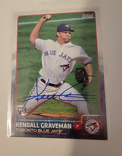 Kendall Graveman Signed 2015 Topps Series 1 Baseball Card Bluejays #14