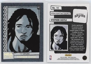 2024-25 Panini NBA Hoops Presentations Stephon Castle #14 Rookie RC