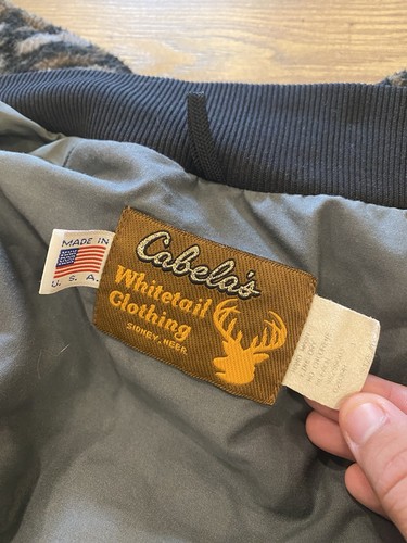 Vtg Hunt Cabela’s Trebark Camo Polar Fleece Full Zip Jacket M & Pants 34x32 USA - Picture 13 of 14