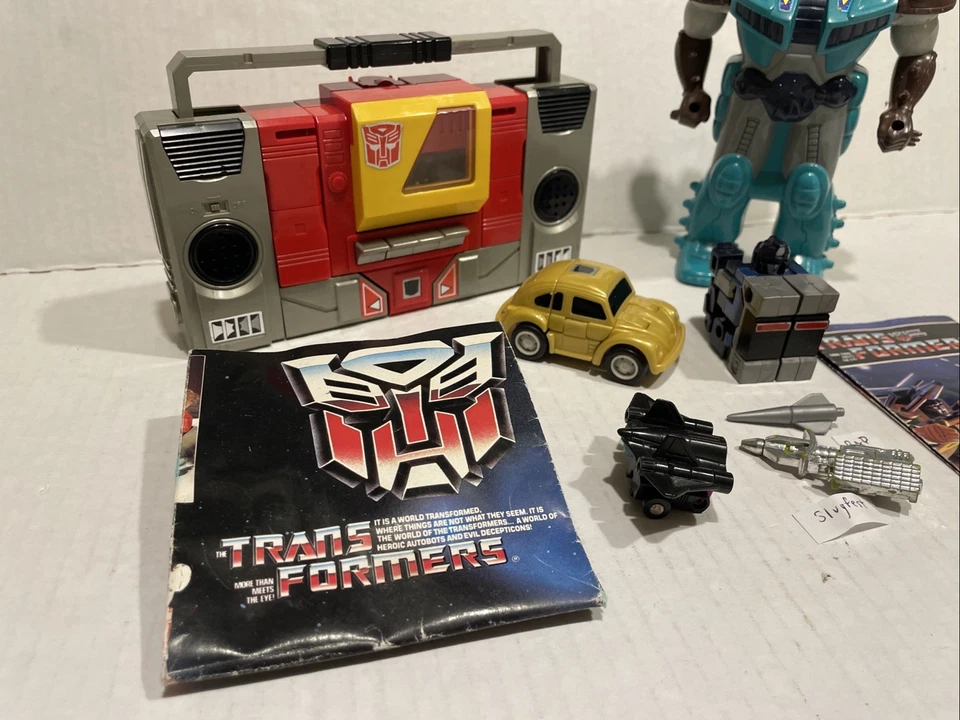Transformers G1 Vintage Lot Blaster & Goldbug work - Image 2 of 4